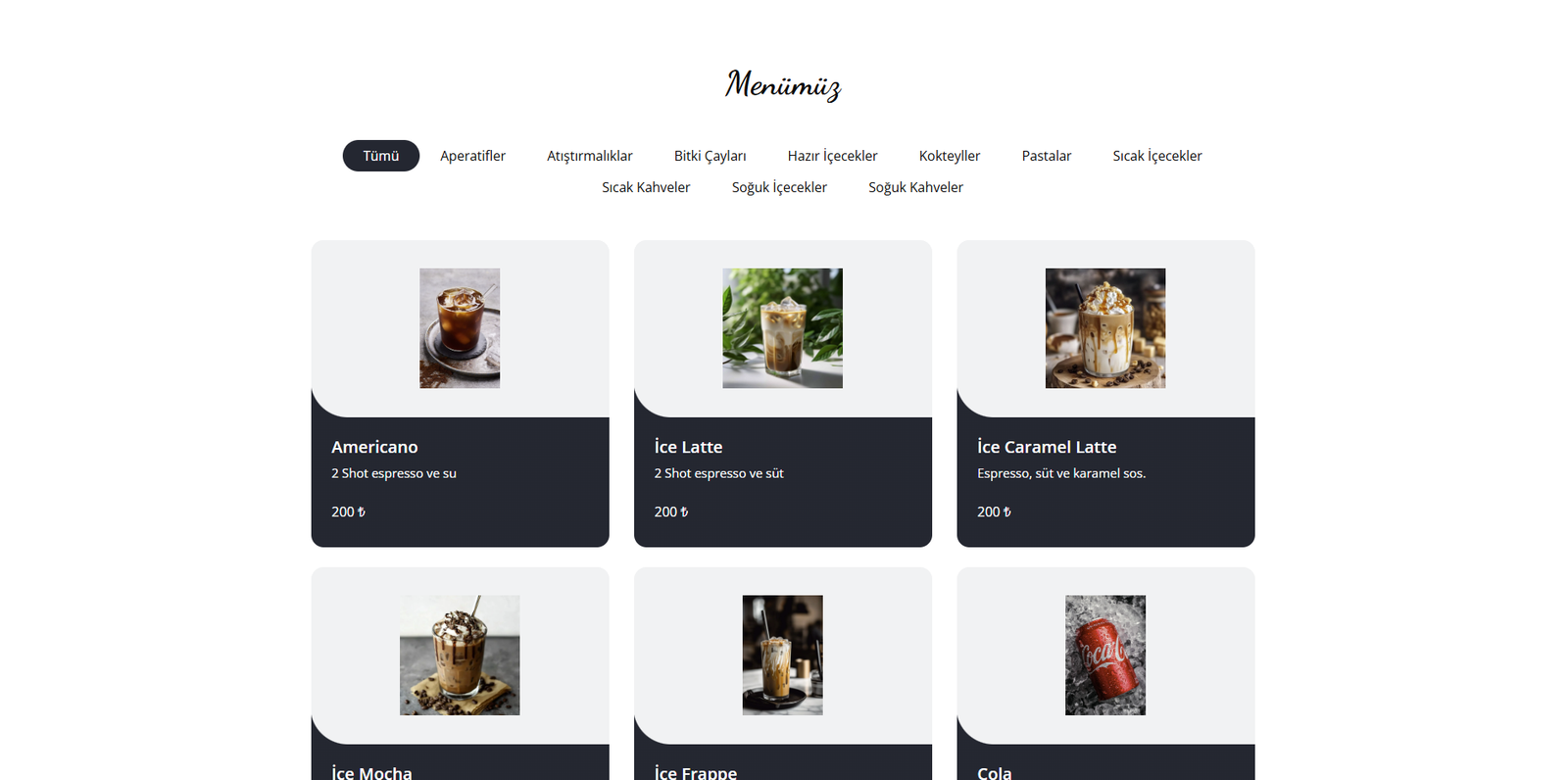 Dinamik Restoran Menü Yönetim Sistemi